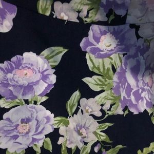 purple flowers dress